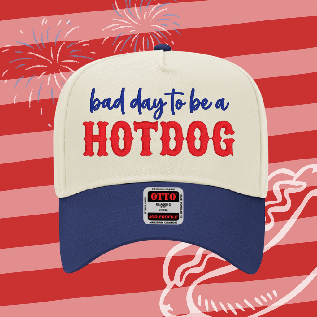 Bad Day to Be a Hotdog - Embroidered Ball Cap