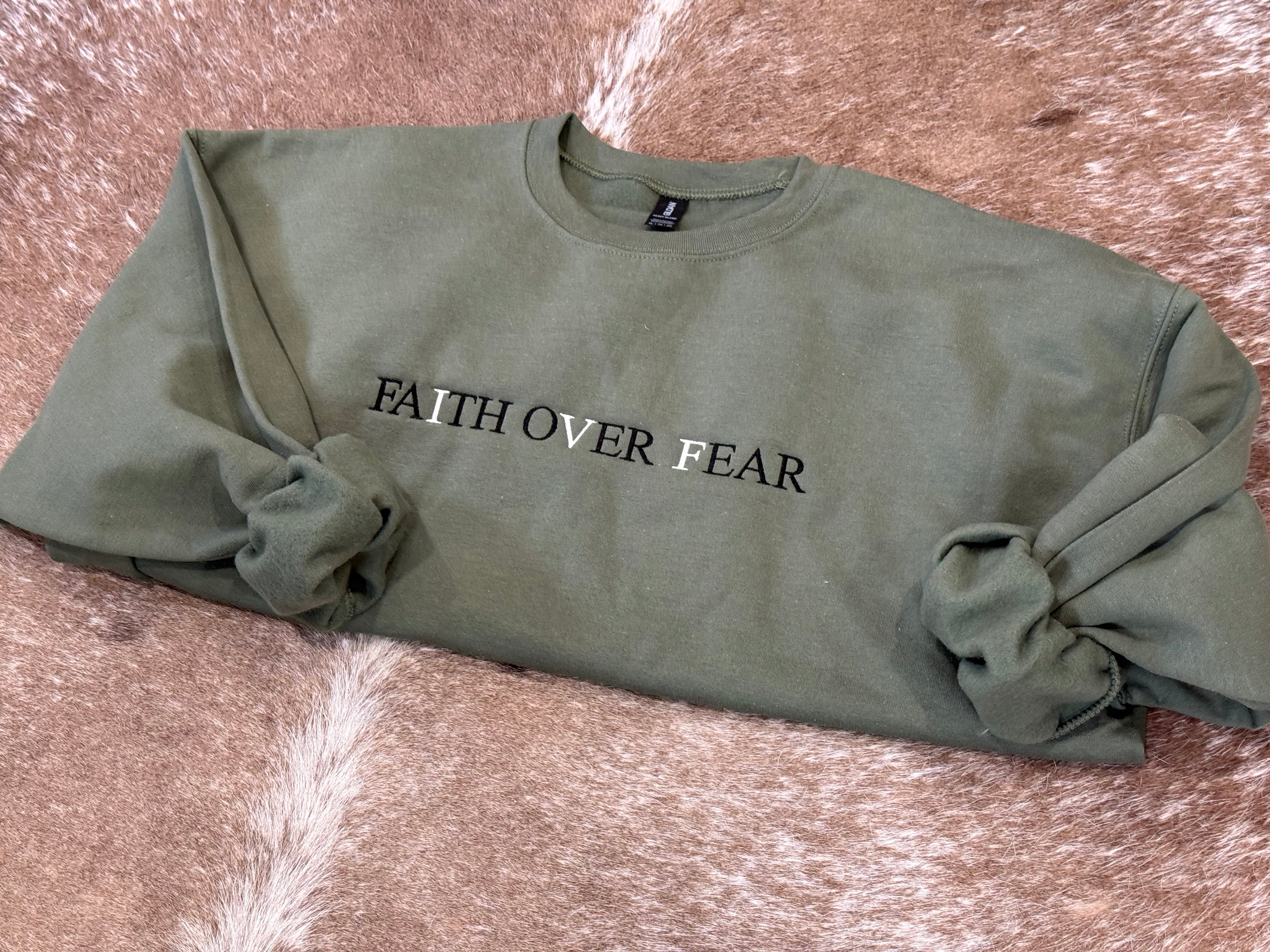 Faith Over Fear - IVF Awareness Crewneck