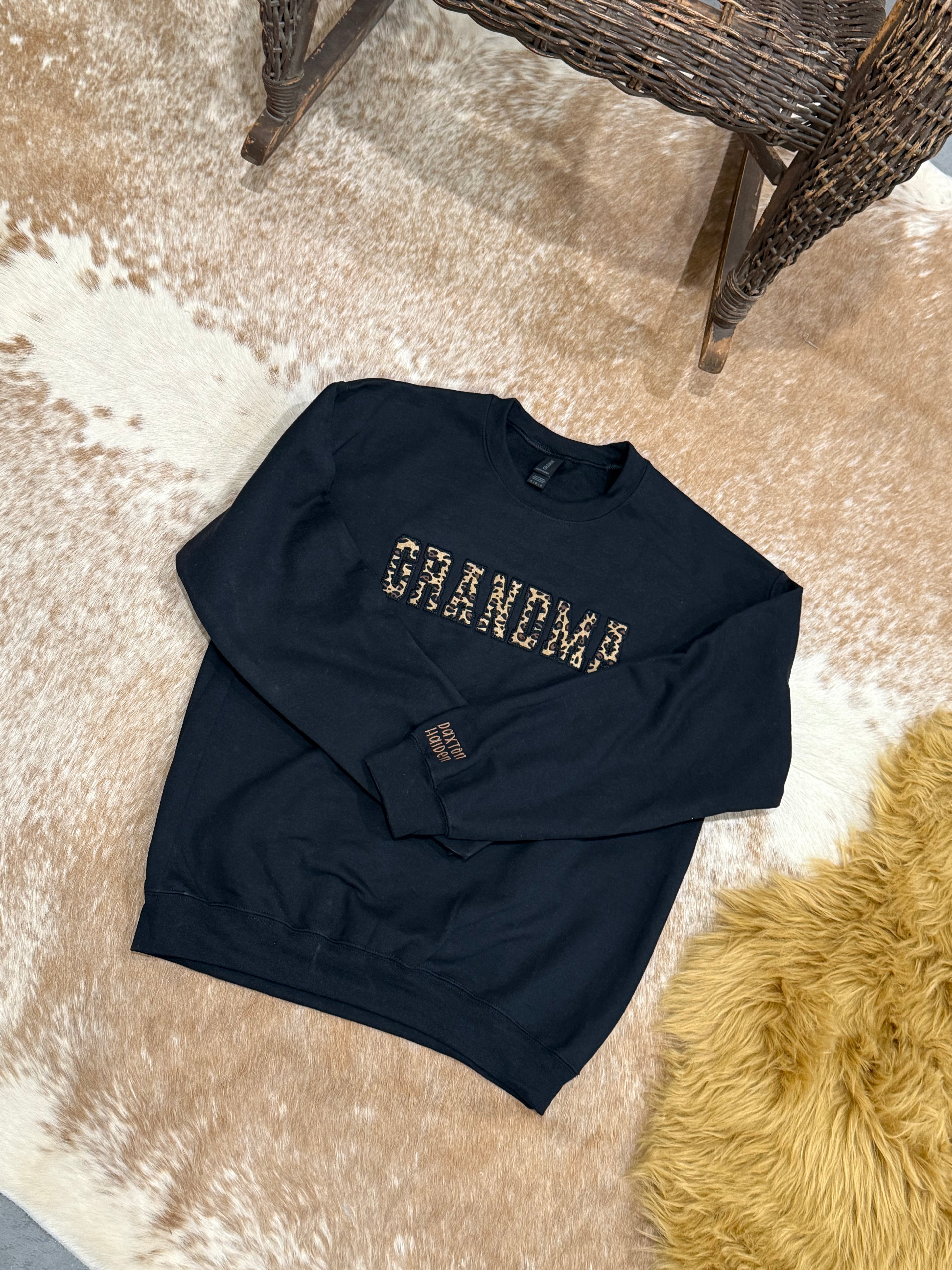 Cheetah Applique Crewneck - Custom/Personalizable