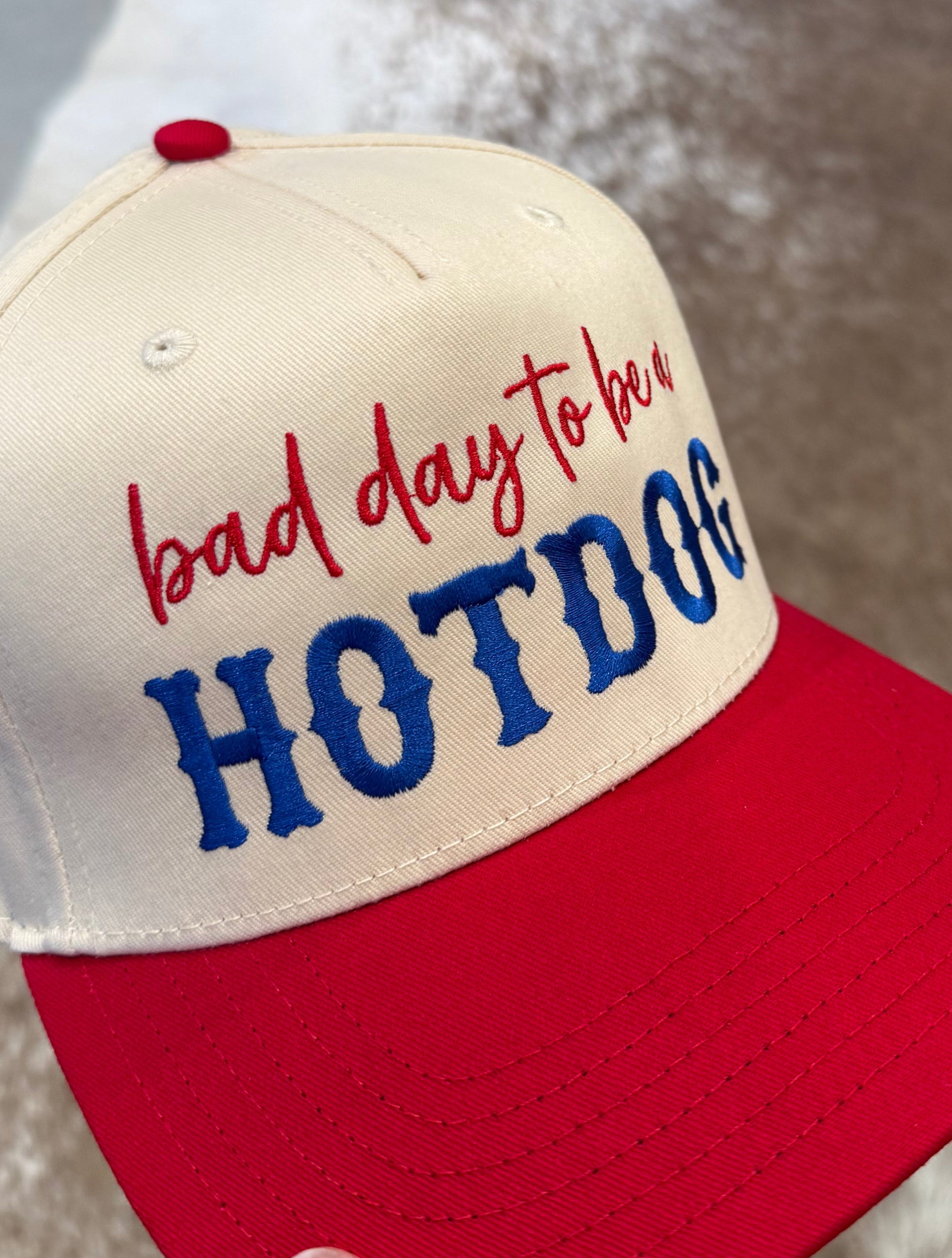 Bad Day to Be a Hotdog - Embroidered Ball Cap