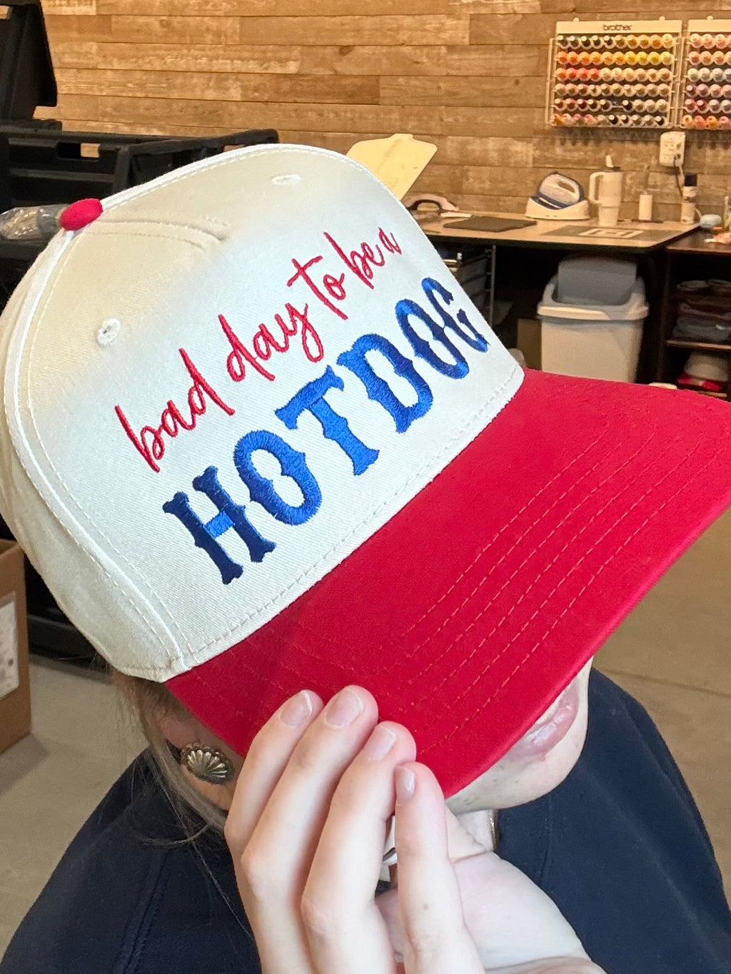 Bad Day to Be a Hotdog - Embroidered Ball Cap