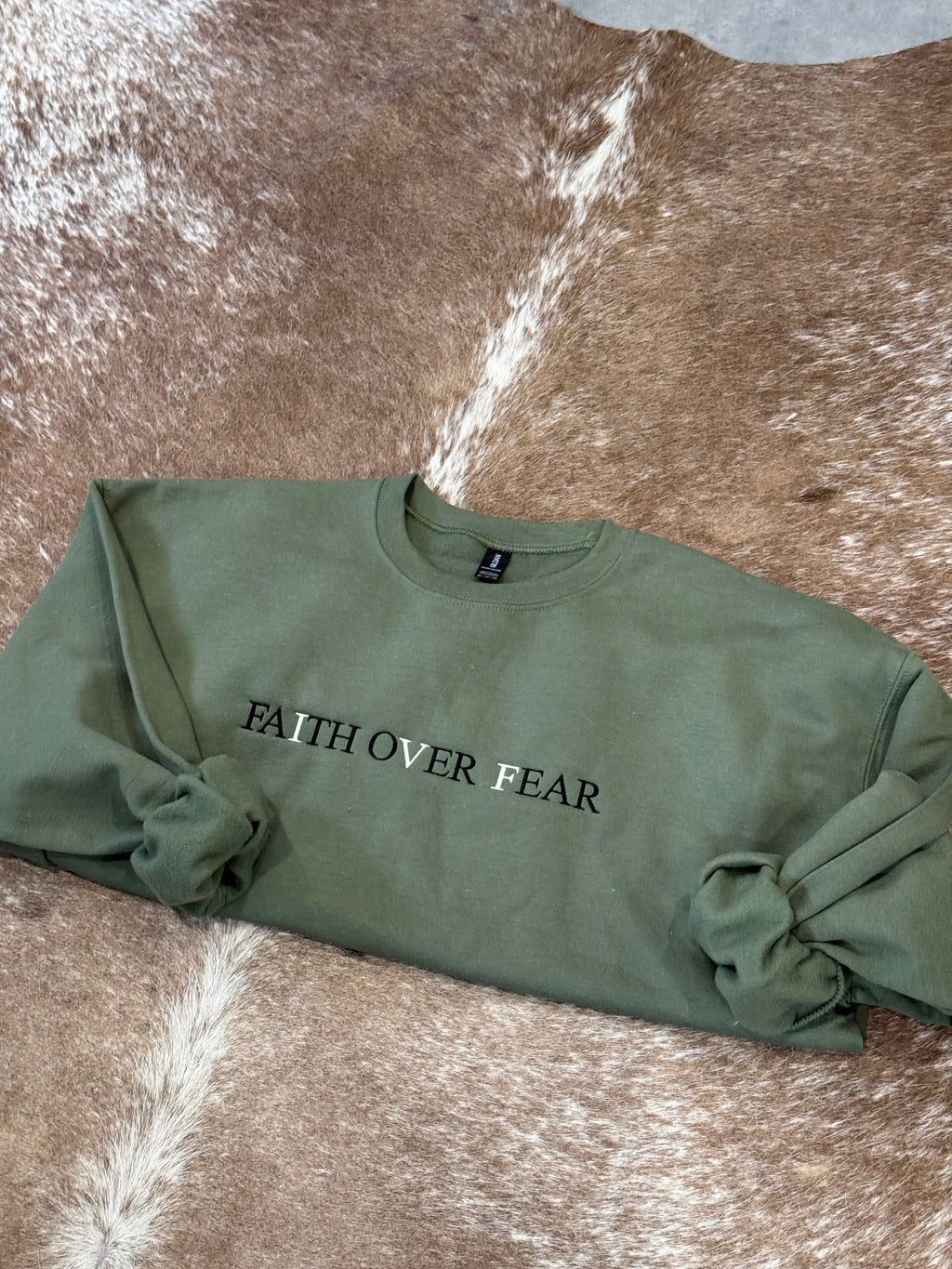 Faith Over Fear - IVF Awareness Crewneck