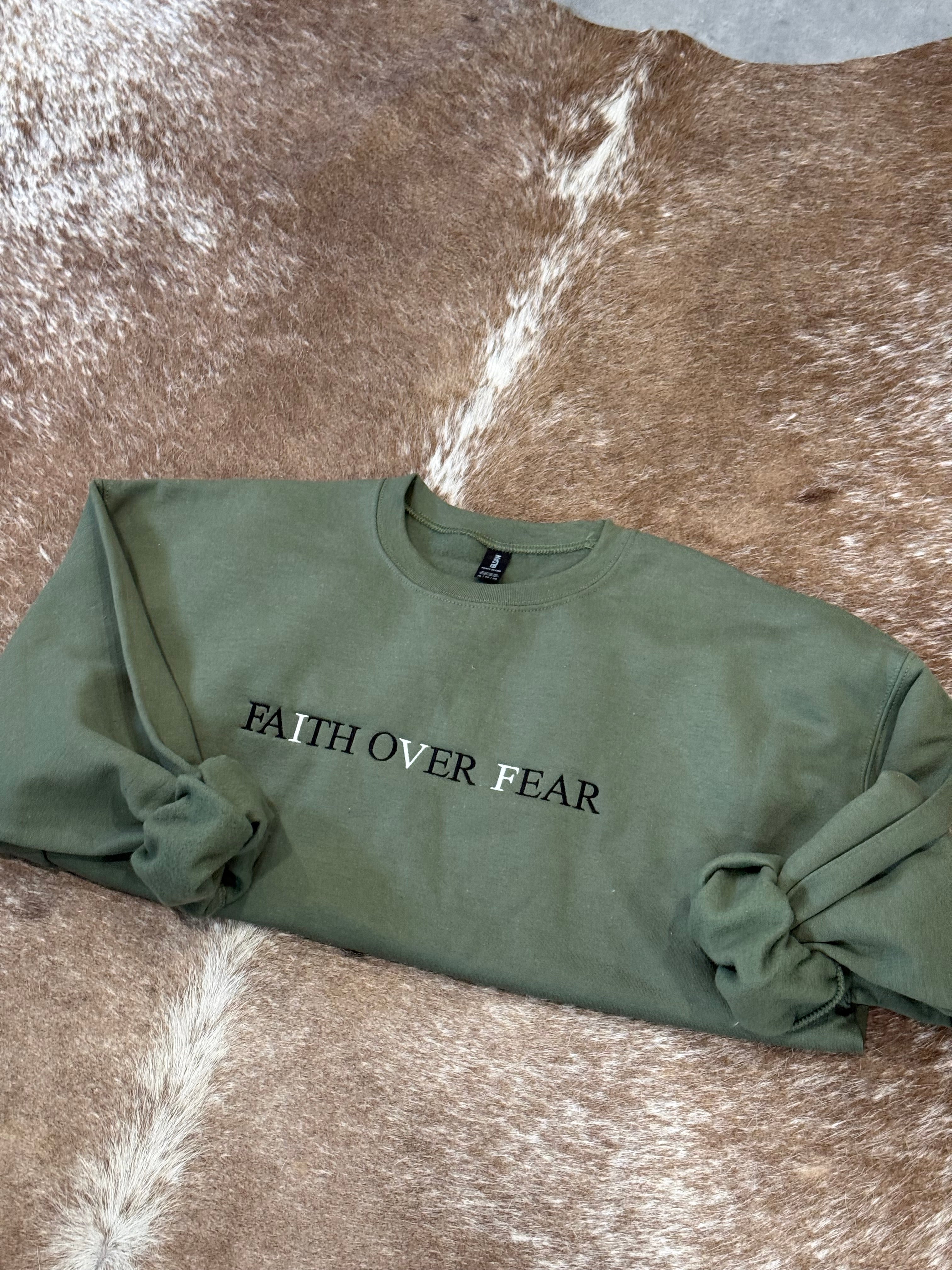 Faith Over Fear - IVF Awareness Crewneck