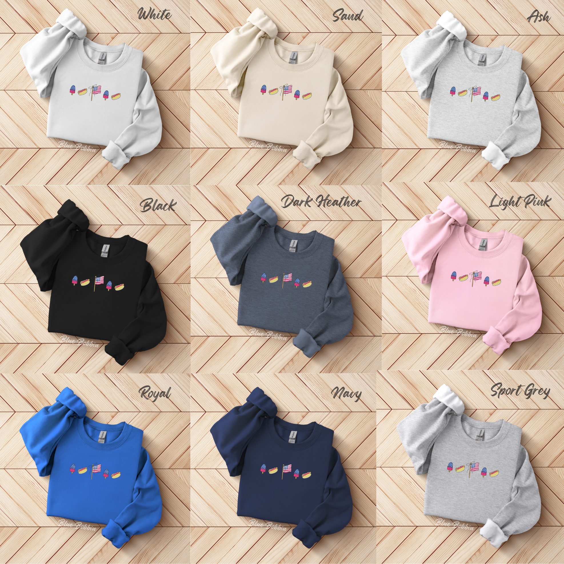 American Icon Embroidered Crewneck
