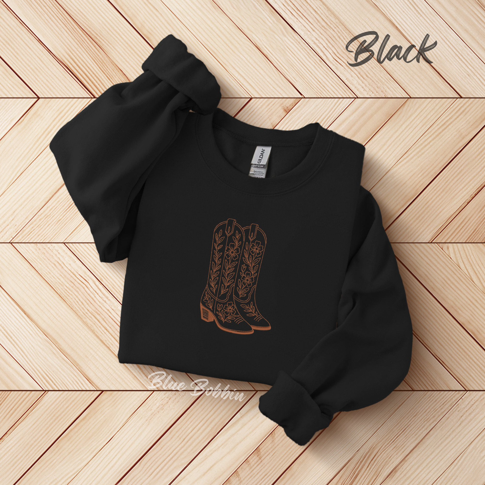 The Boots Embroidered Crewneck