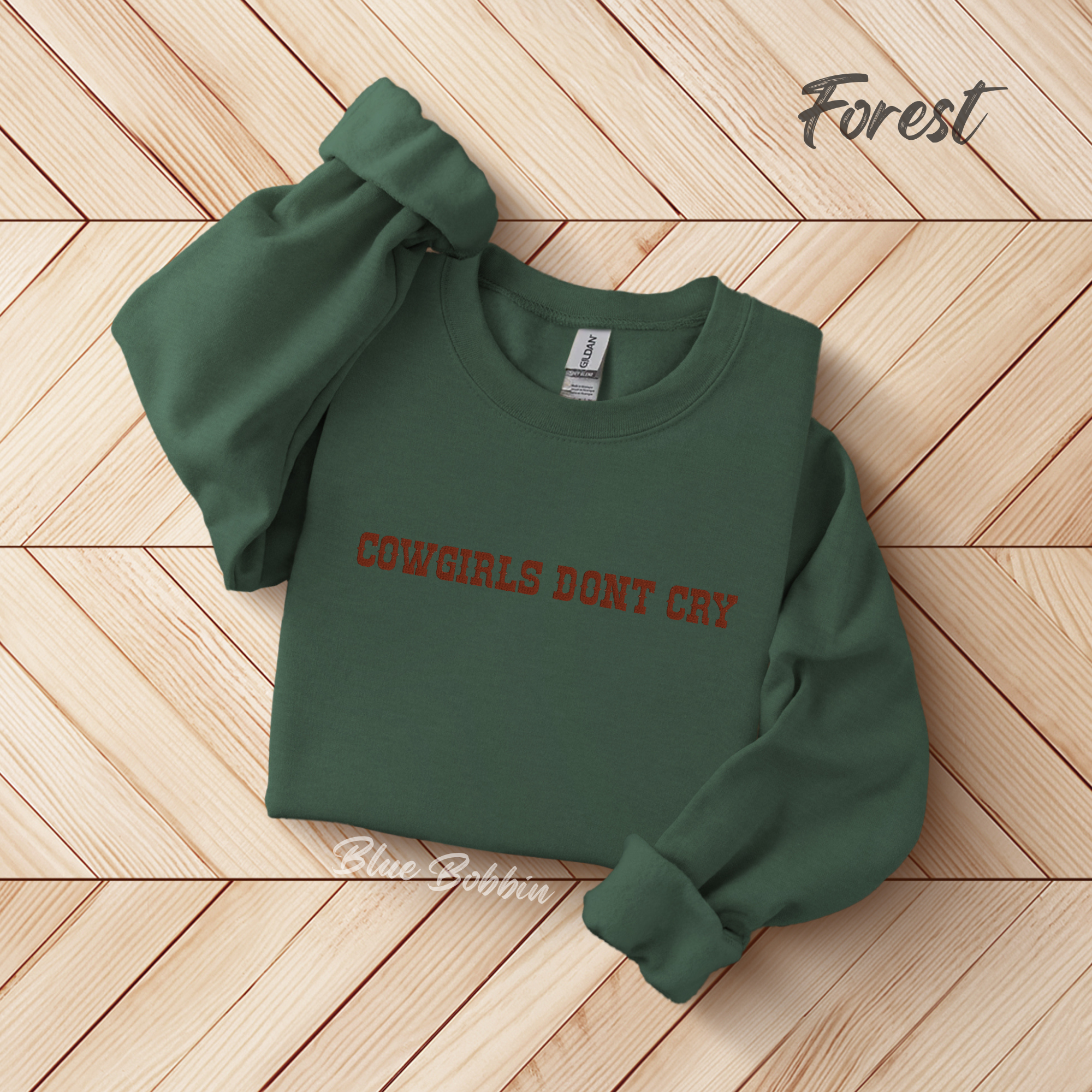 Cowgirls Dont Cry Embroidered Crewneck