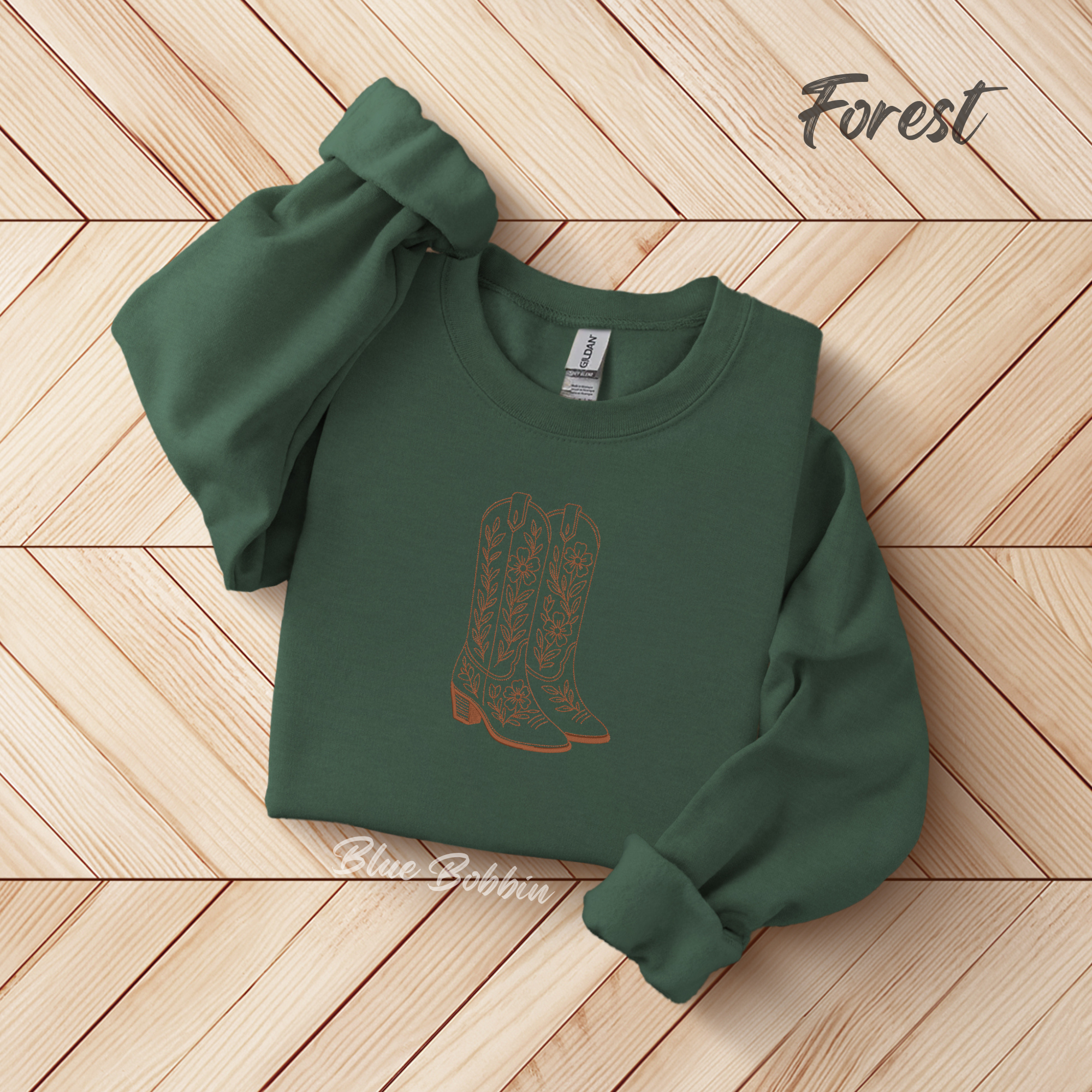 The Boots Embroidered Crewneck