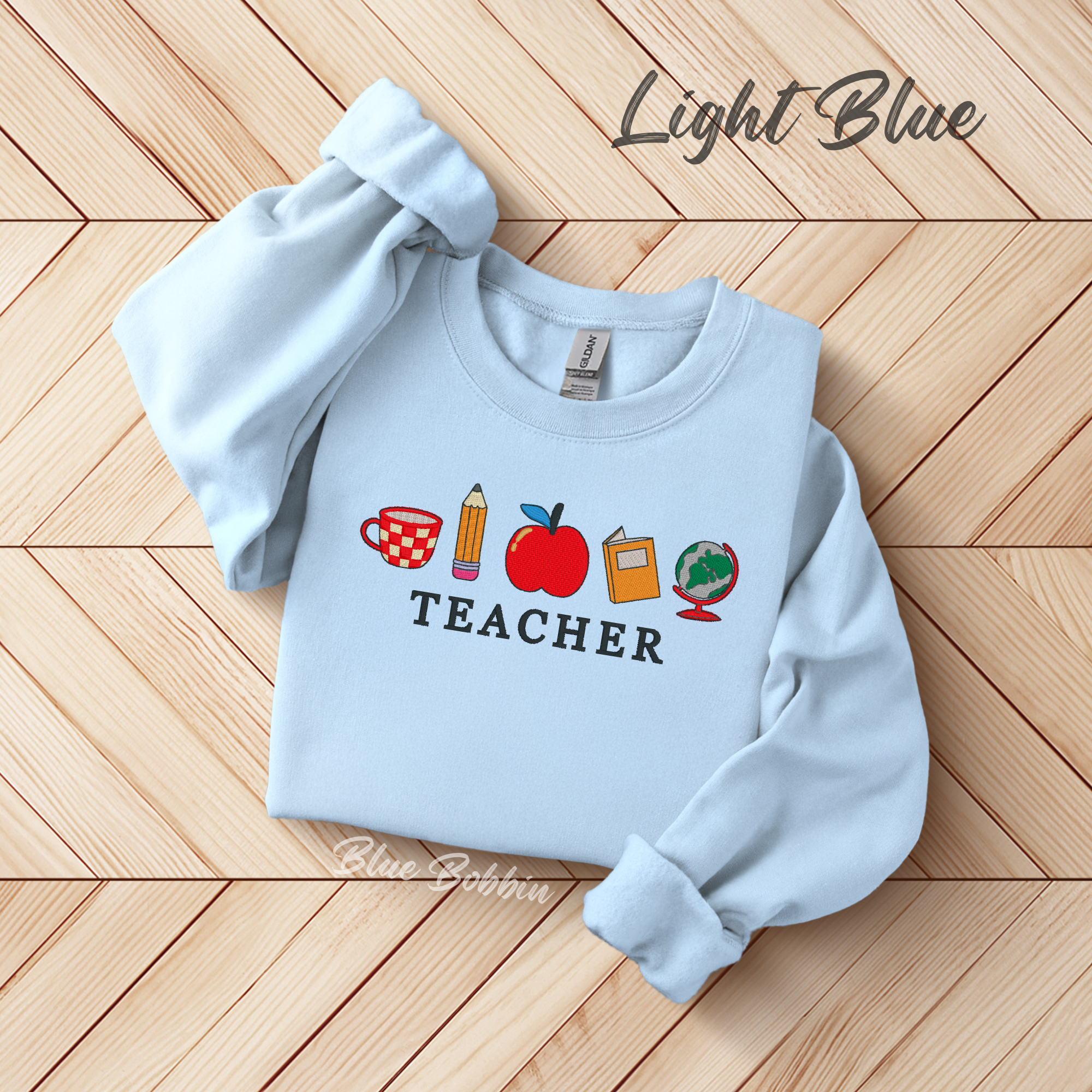 Teacher Icon Embroidered Crewneck