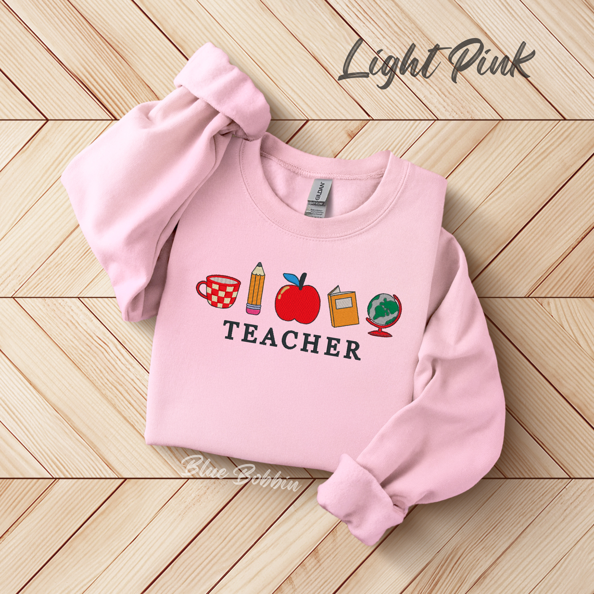 Teacher Icon Embroidered Crewneck