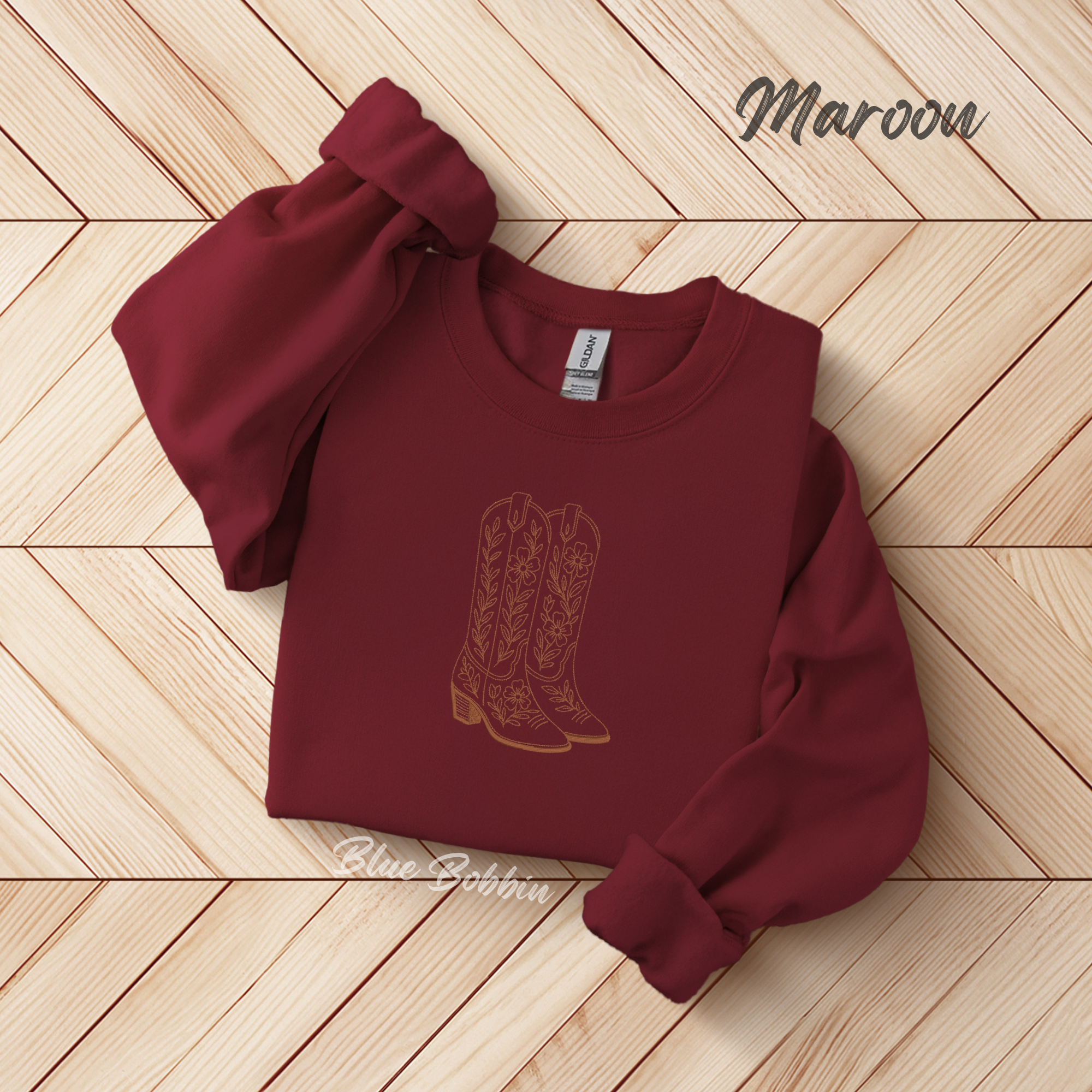 The Boots Embroidered Crewneck