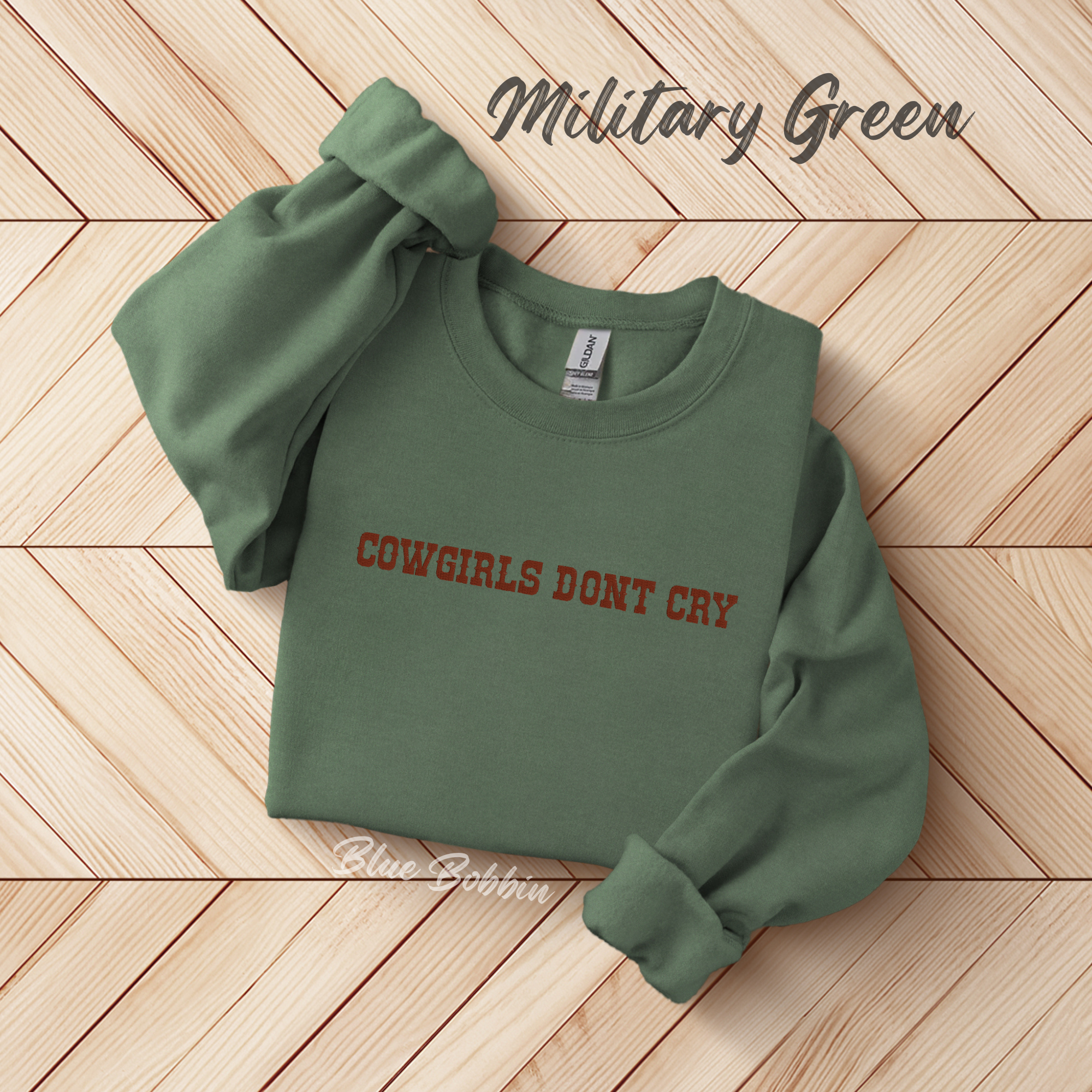 Cowgirls Dont Cry Embroidered Crewneck
