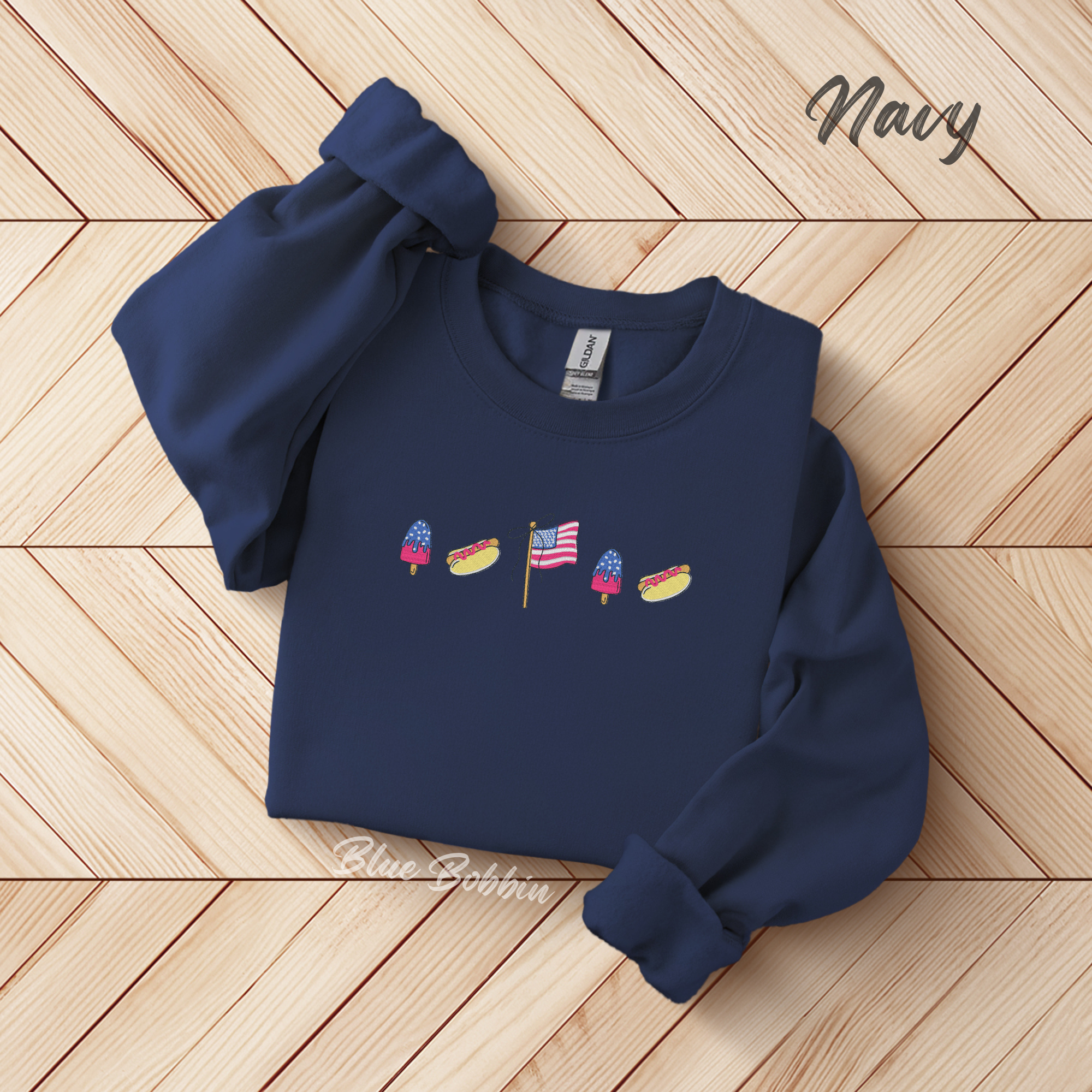 American Icon Embroidered Crewneck