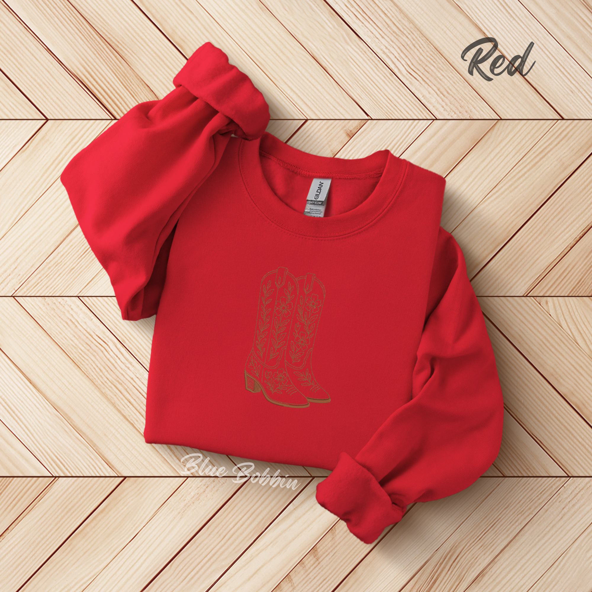 The Boots Embroidered Crewneck