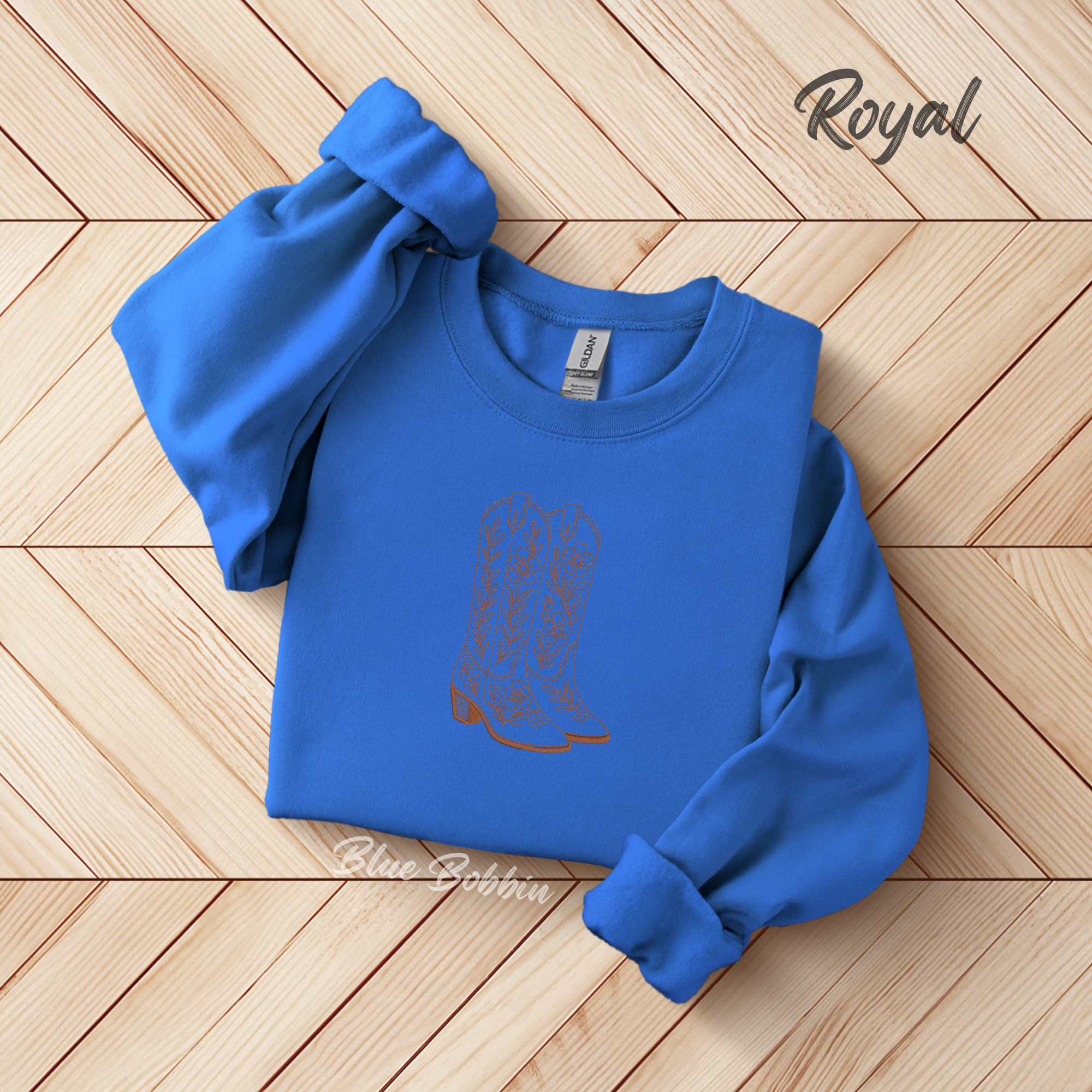 The Boots Embroidered Crewneck