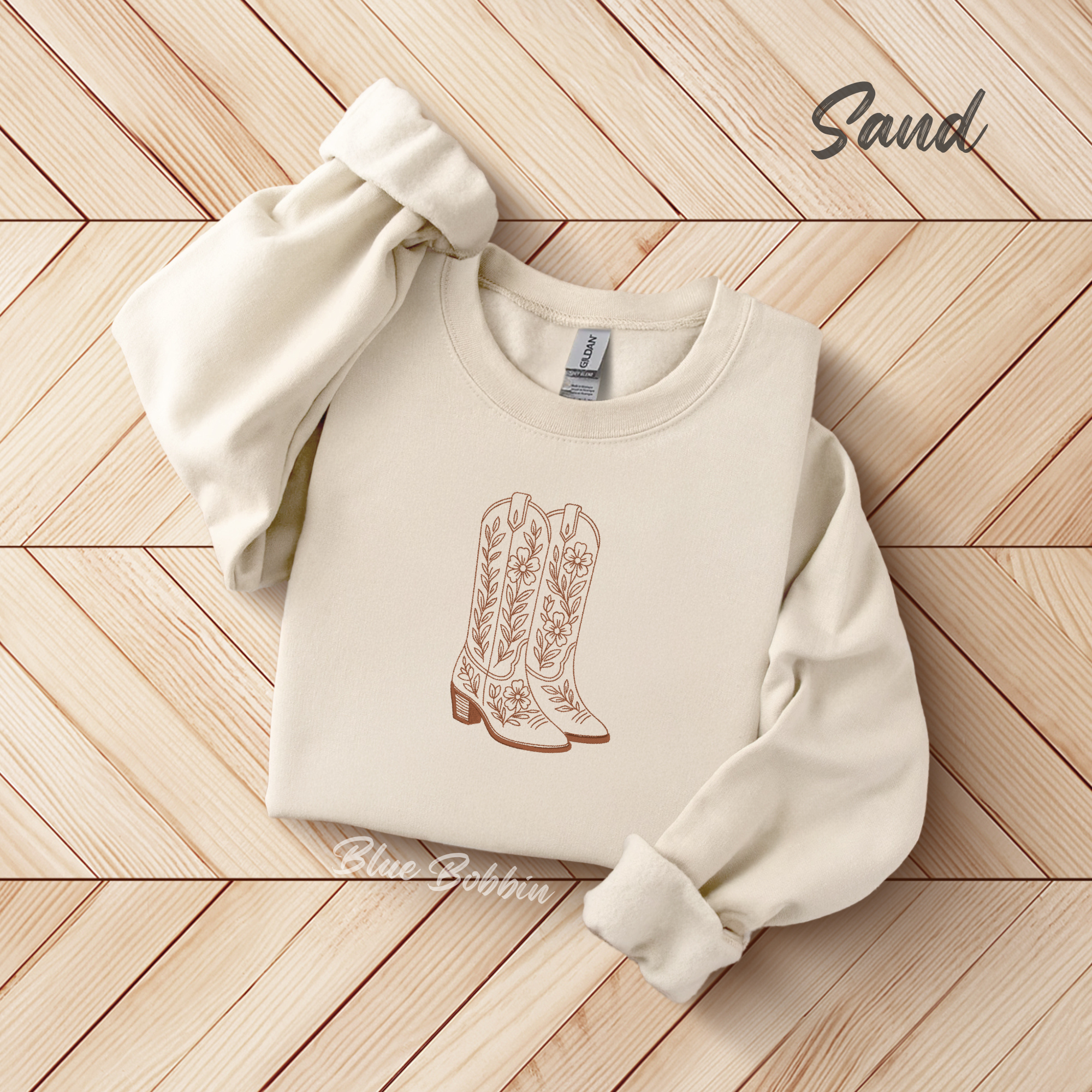 The Boots Embroidered Crewneck