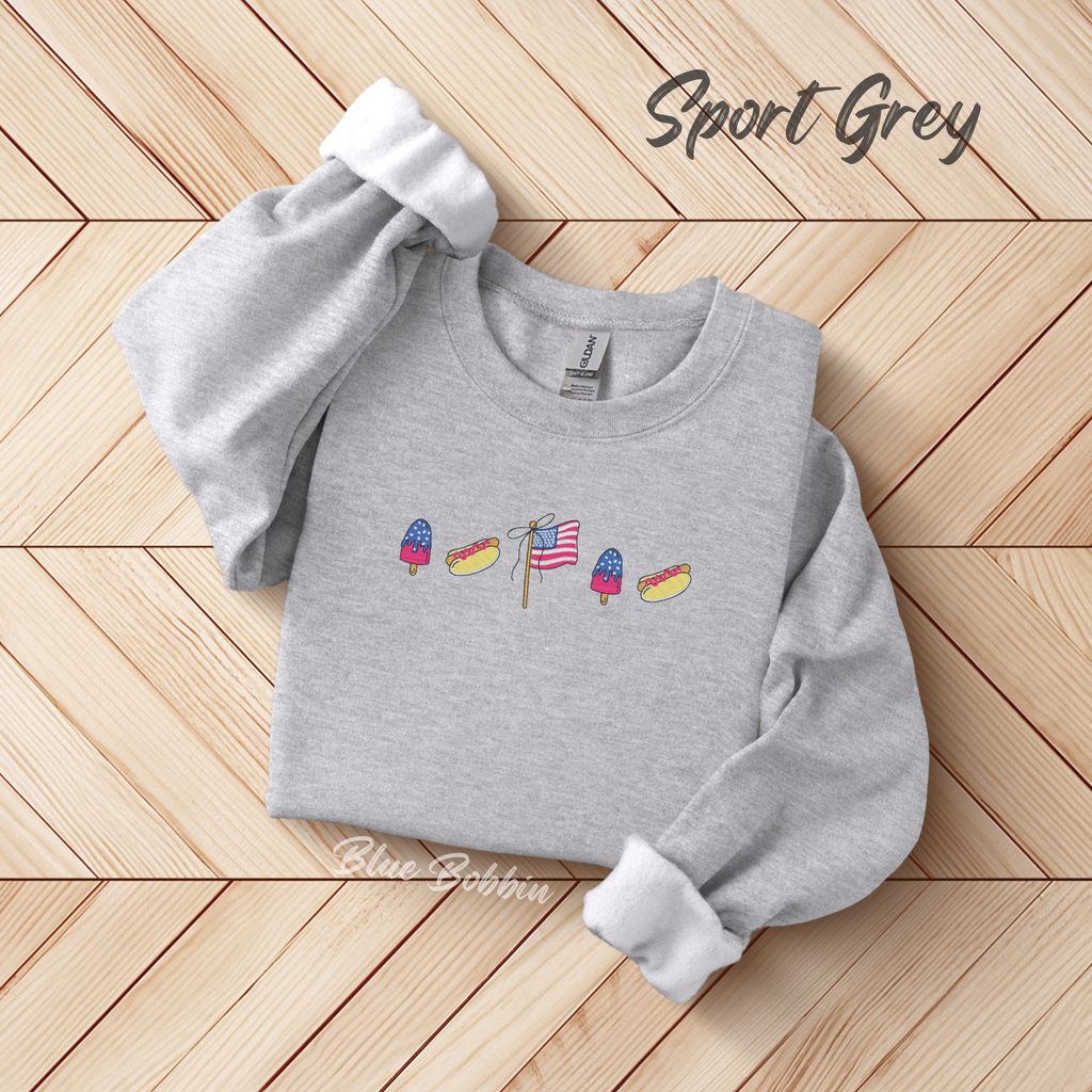 American Icon Embroidered Crewneck