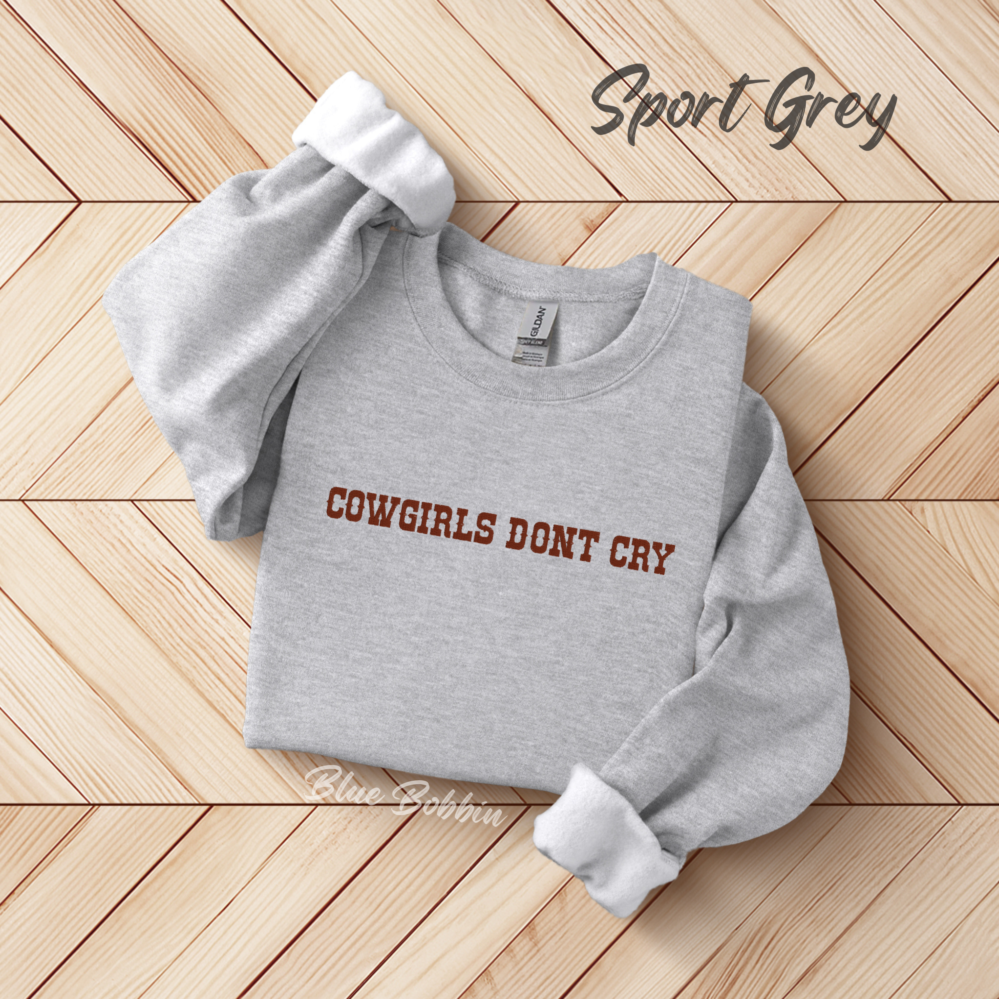 Cowgirls Dont Cry Embroidered Crewneck