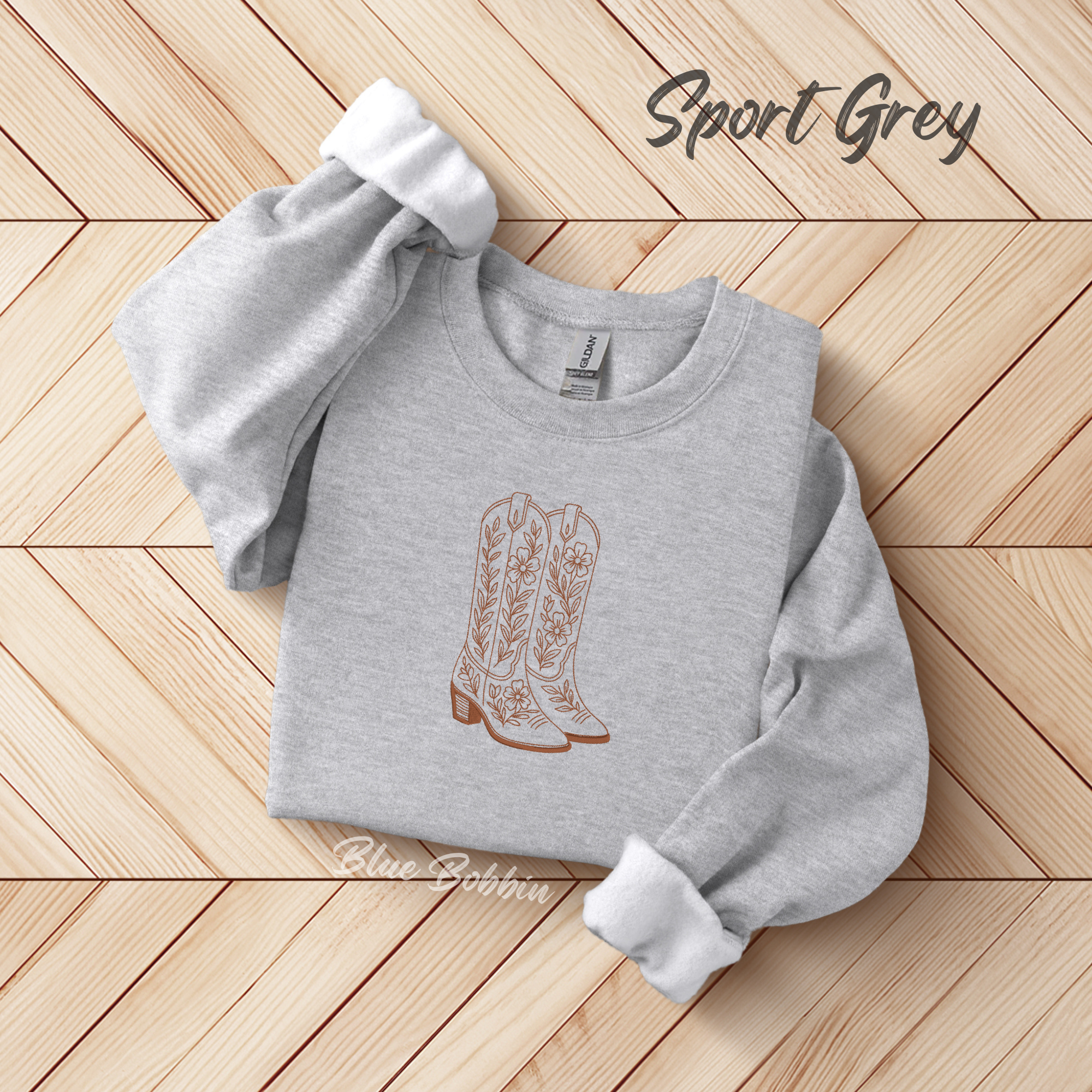 The Boots Embroidered Crewneck