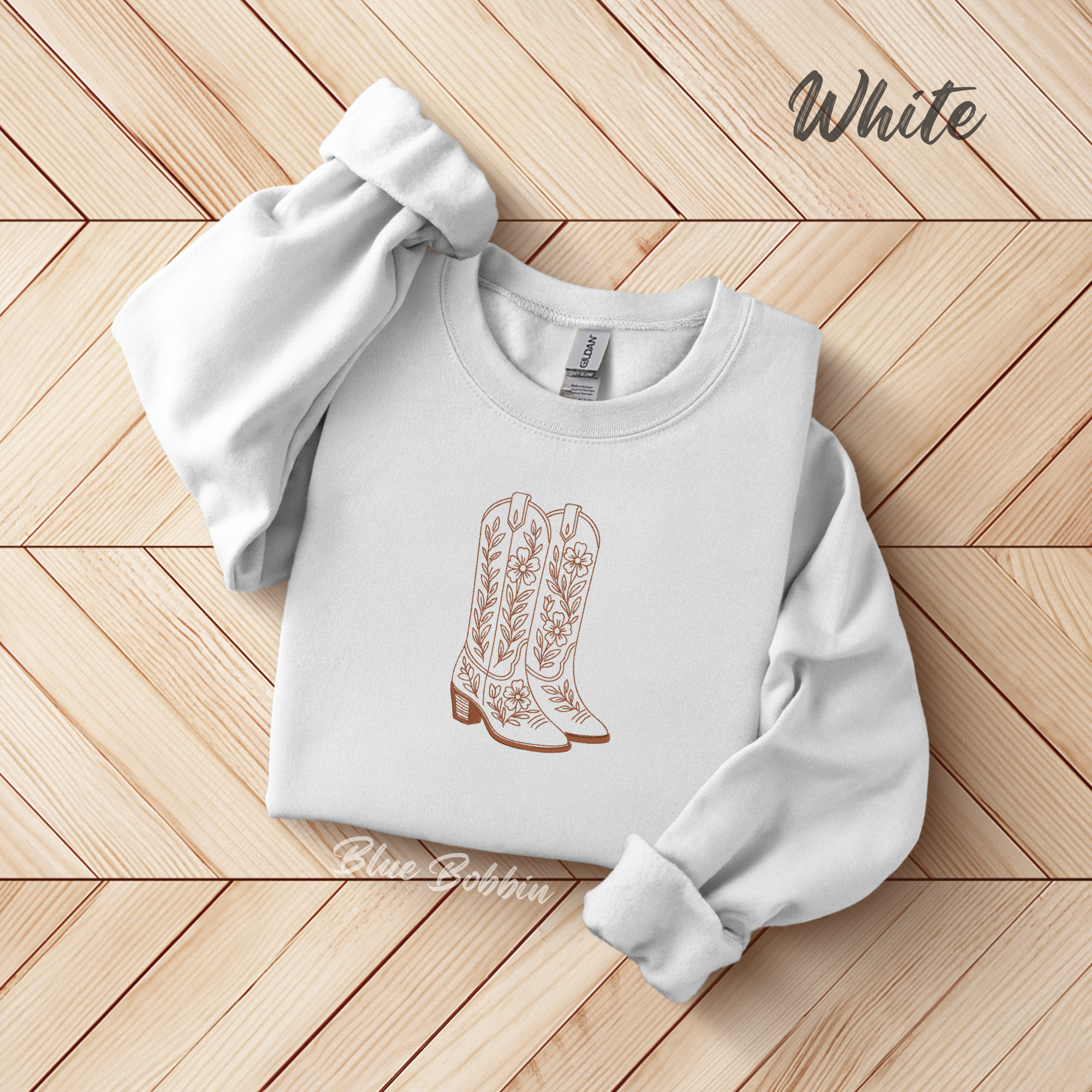 The Boots Embroidered Crewneck